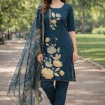 Hand Work Digital Print Kurti Set
